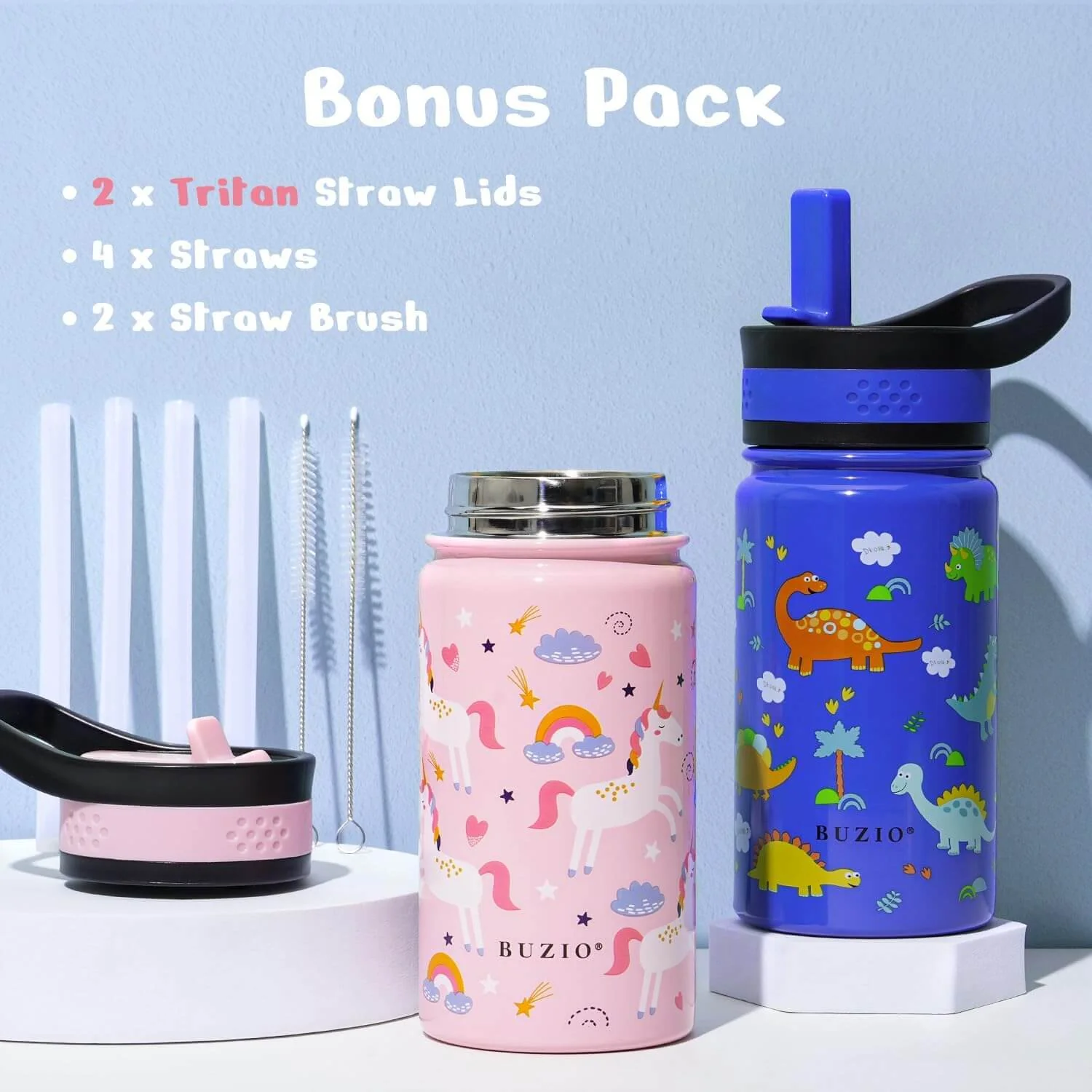 2 Pack Kids Water Bottle - Image 3