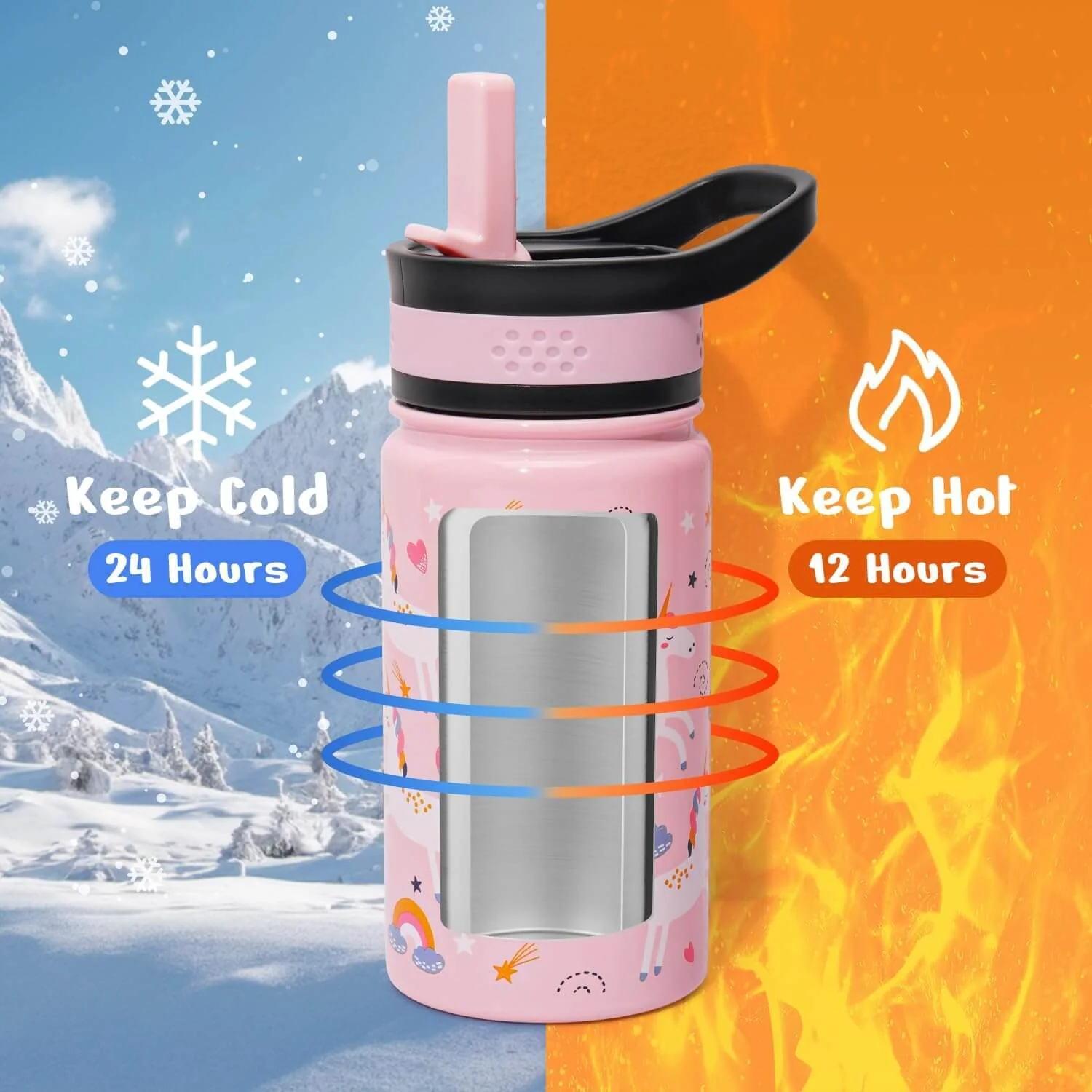 2 Pack Kids Water Bottle - Image 4