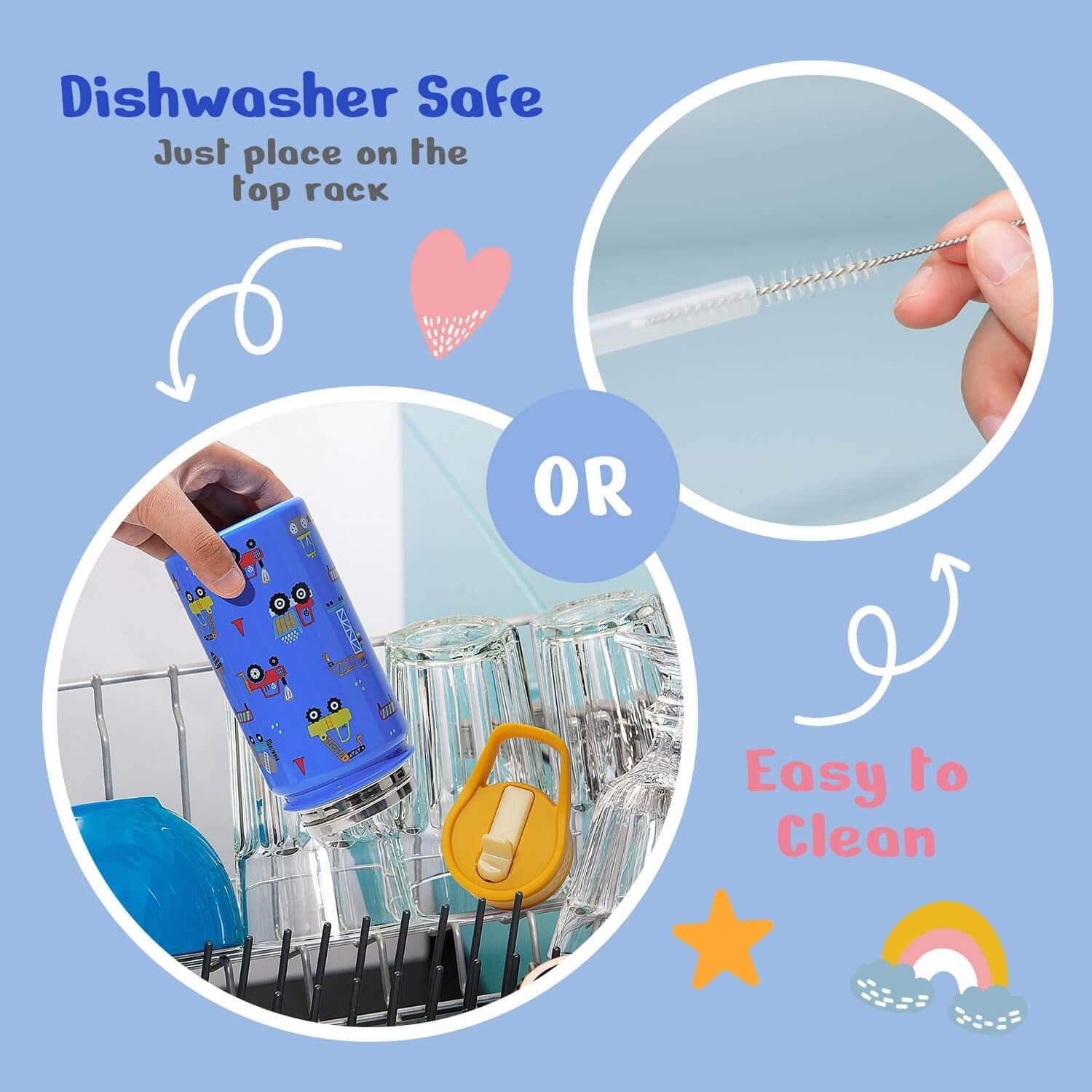 2 Pack Kids Water Bottle - Image 4