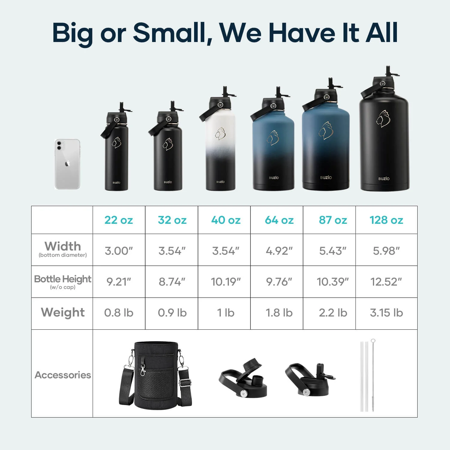Duet Series Water Bottles with 2 Lids | 24oz - Image 9