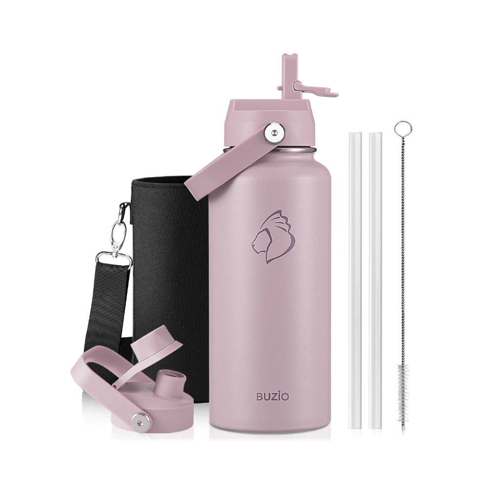 Insulated Water Bottles with 2 Lids | 24oz - 128oz - Image 64