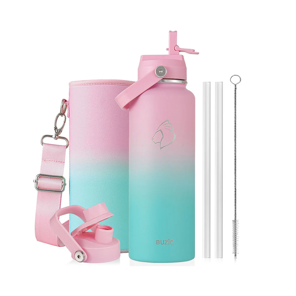 Duet Series Water Bottles with 2 Lids | 40oz - Image 27