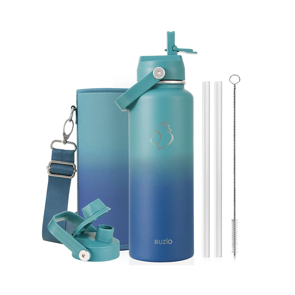 Duet Series Water Bottles with 2 Lids | 40oz - Image 28