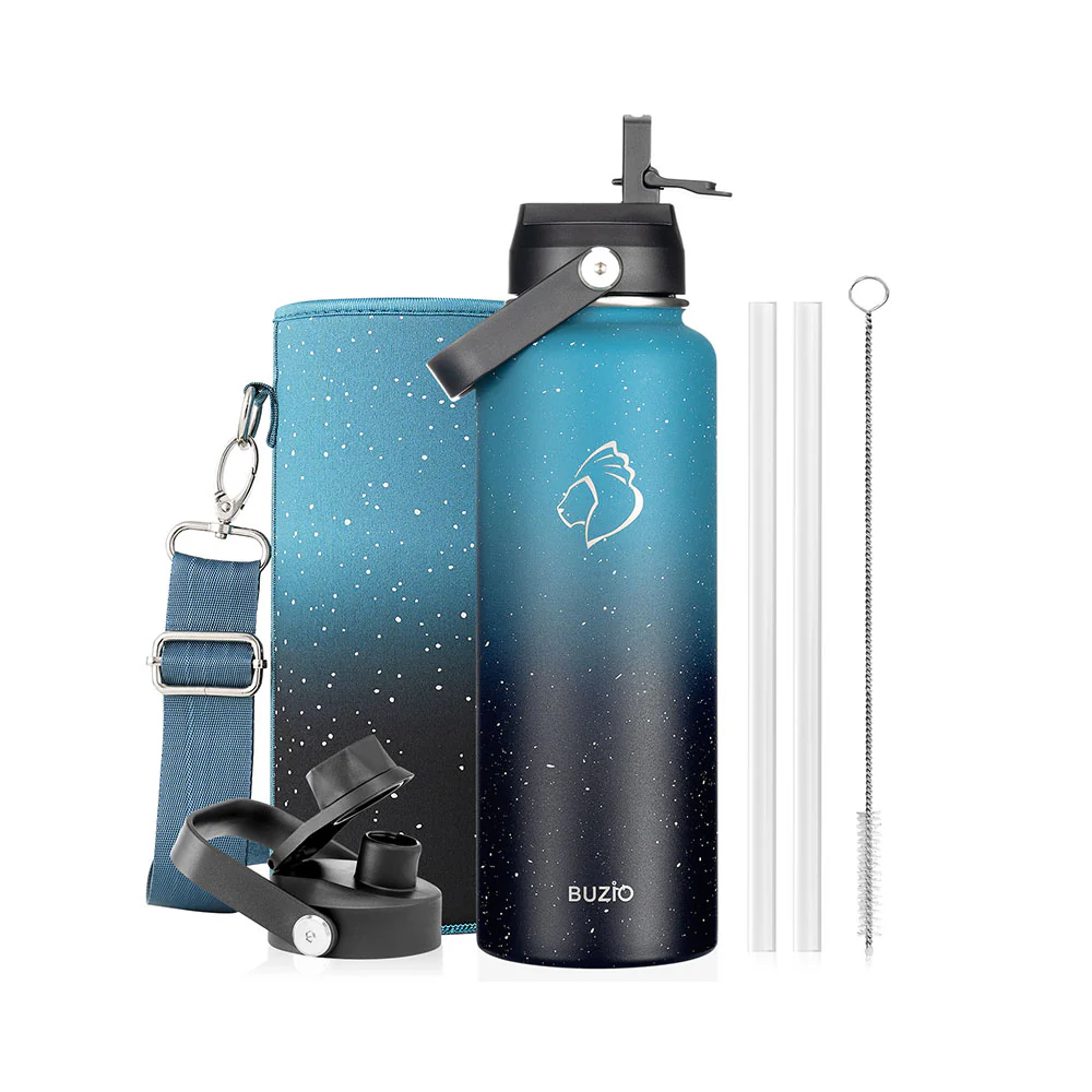 Duet Series Water Bottles with 2 Lids | 40oz - Image 30