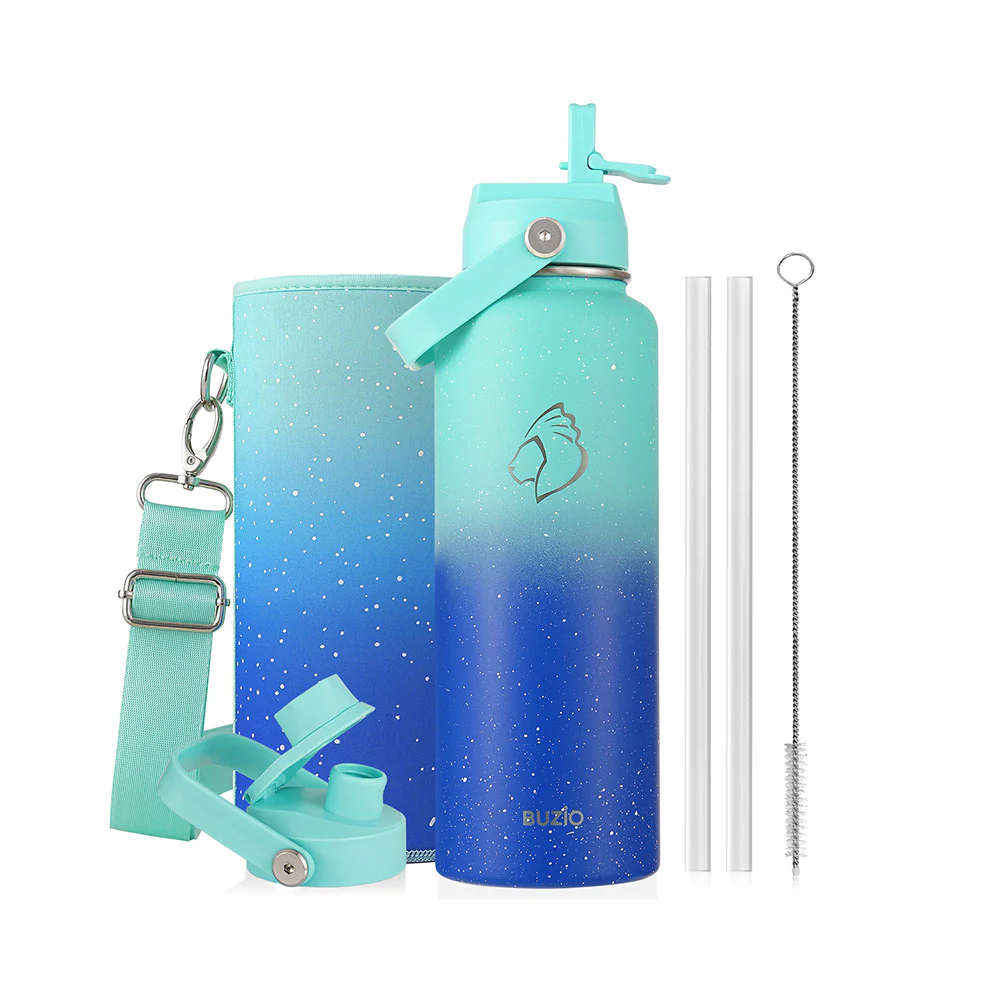 Duet Series Water Bottles with 2 Lids | 40oz - Image 31