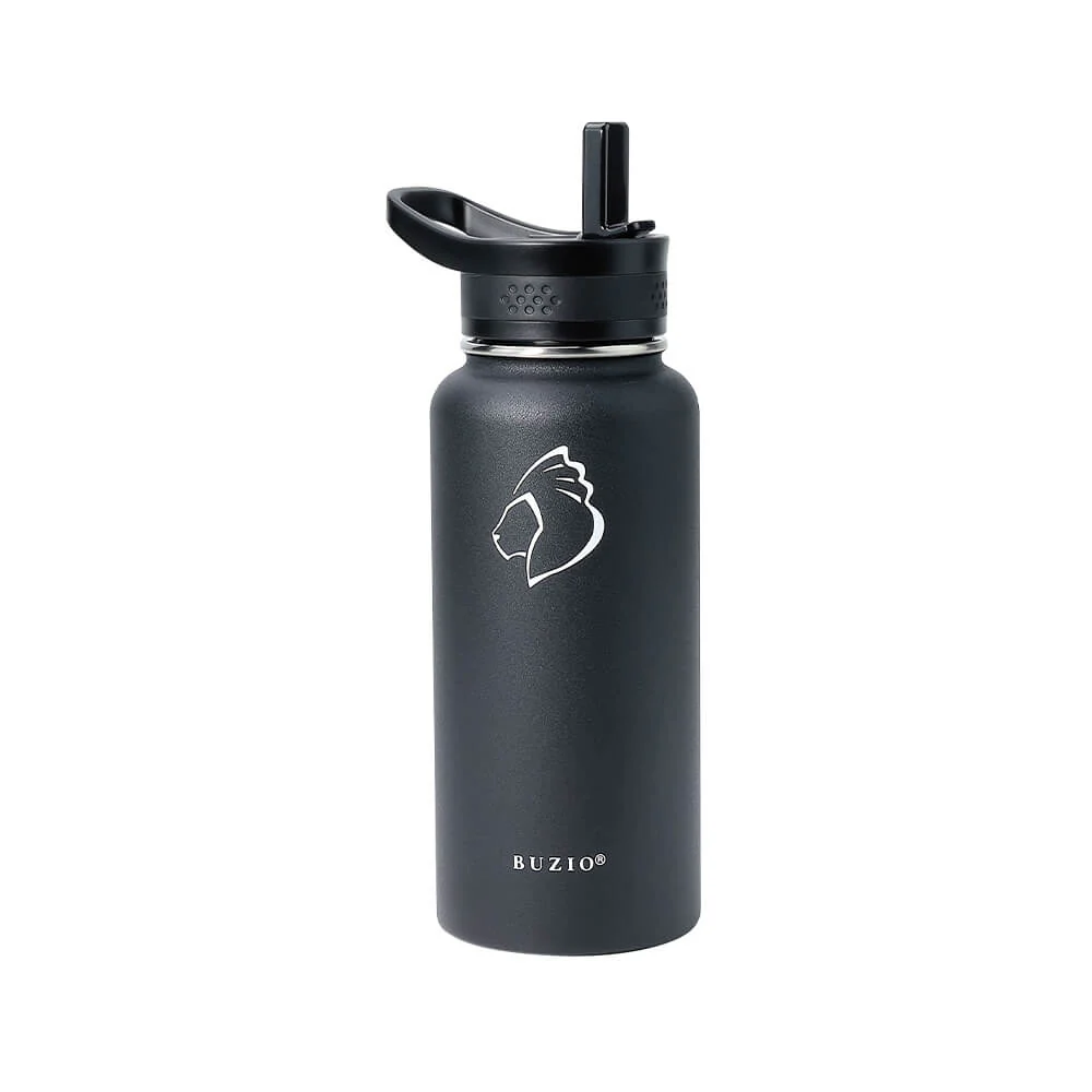 Stainless Steel Water Bottle with 3 Lids | 32oz - 64oz - Image 3