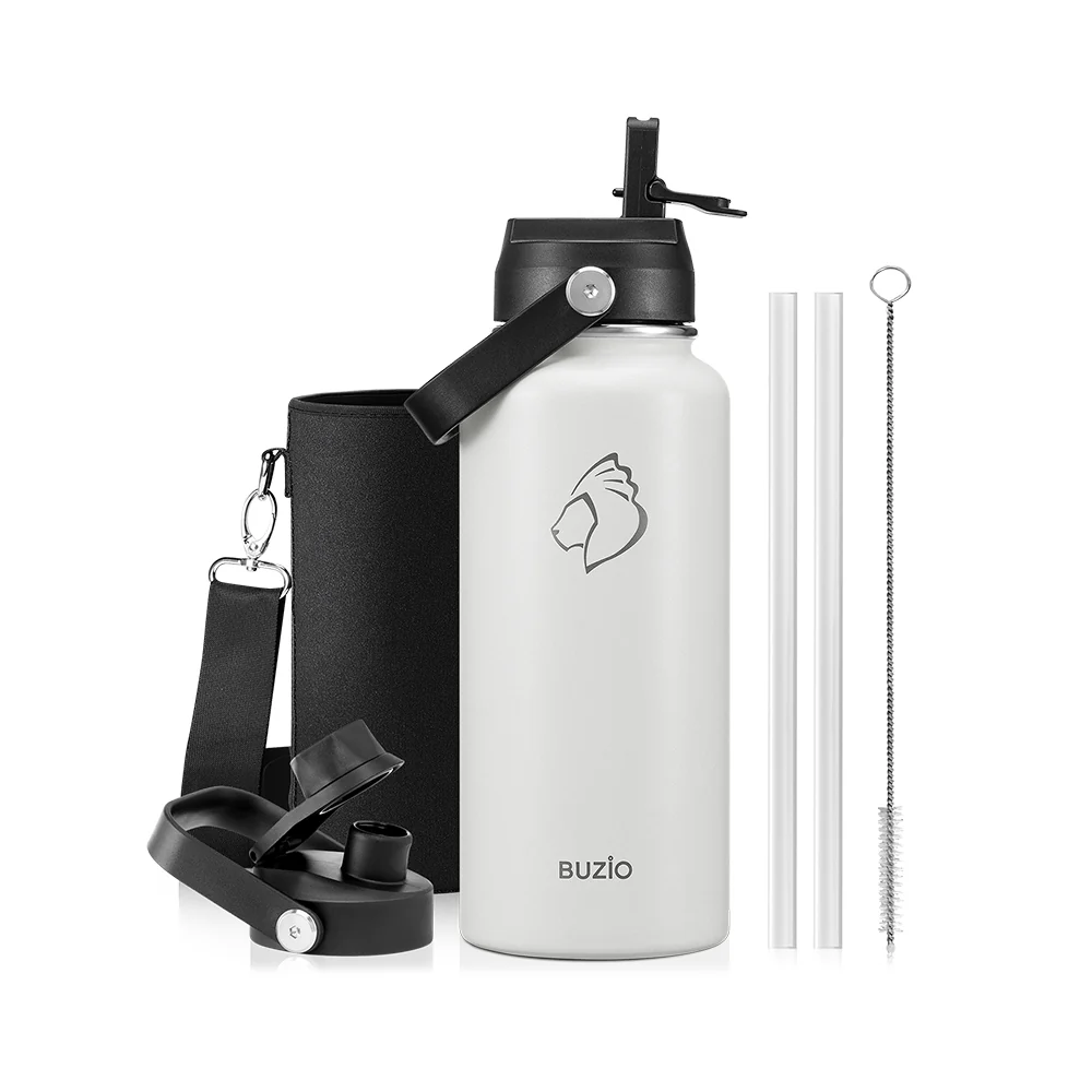 Insulated Water Bottles with 2 Lids | 24oz - 128oz - Image 67