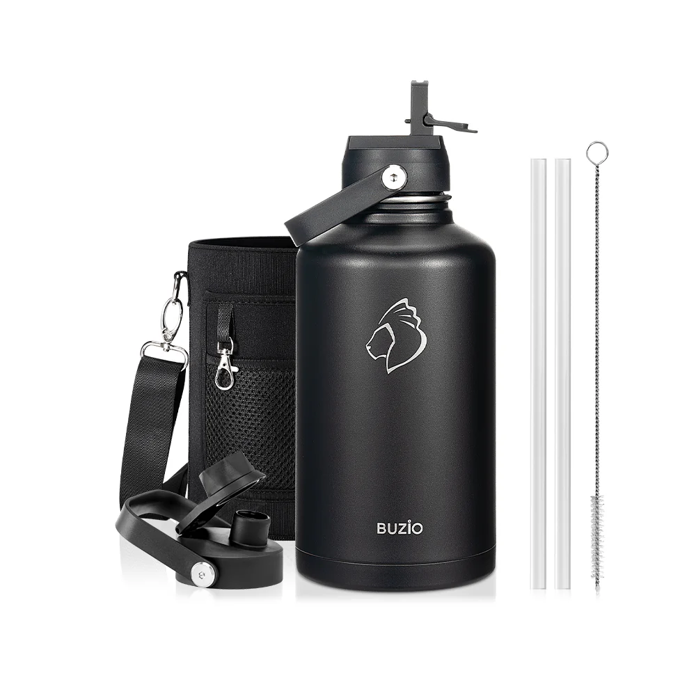 Insulated Water Bottles with 2 Lids | 24oz - 128oz - Image 78