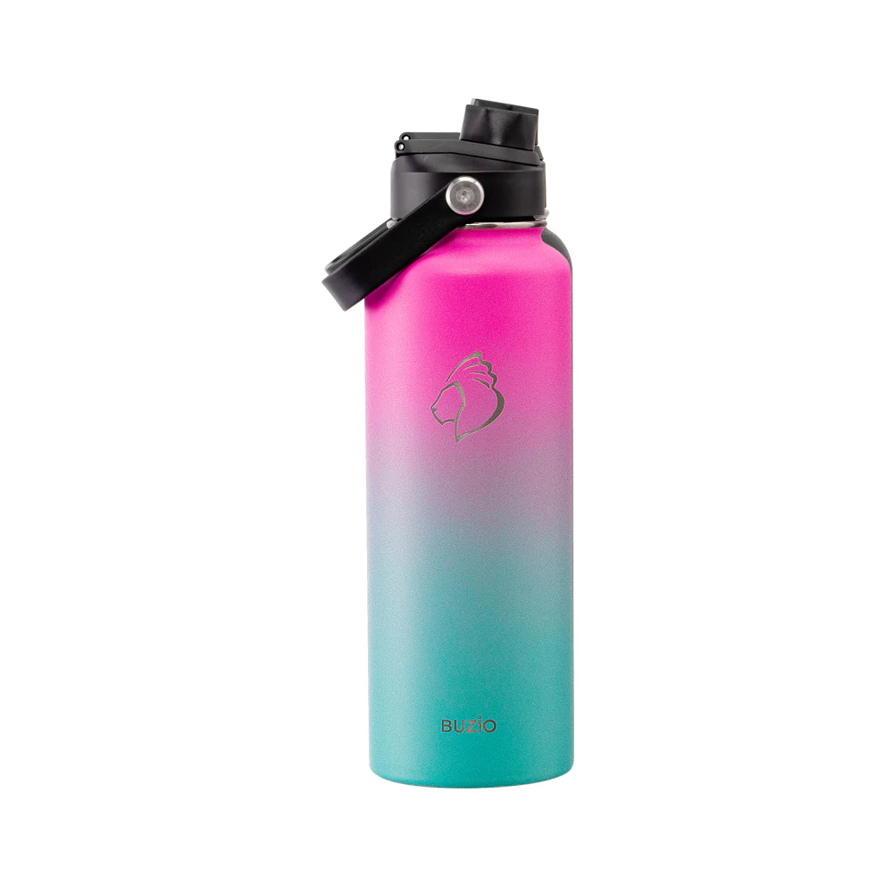Insulated Water Bottle with 2 Lids | 40oz | Sorbet - Image 3