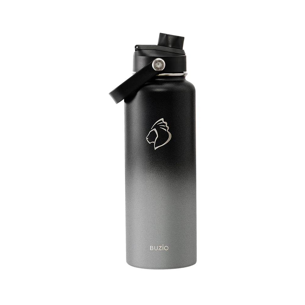 Insulated Water Bottle with 2 Lids | 40oz | Shadow - Image 3