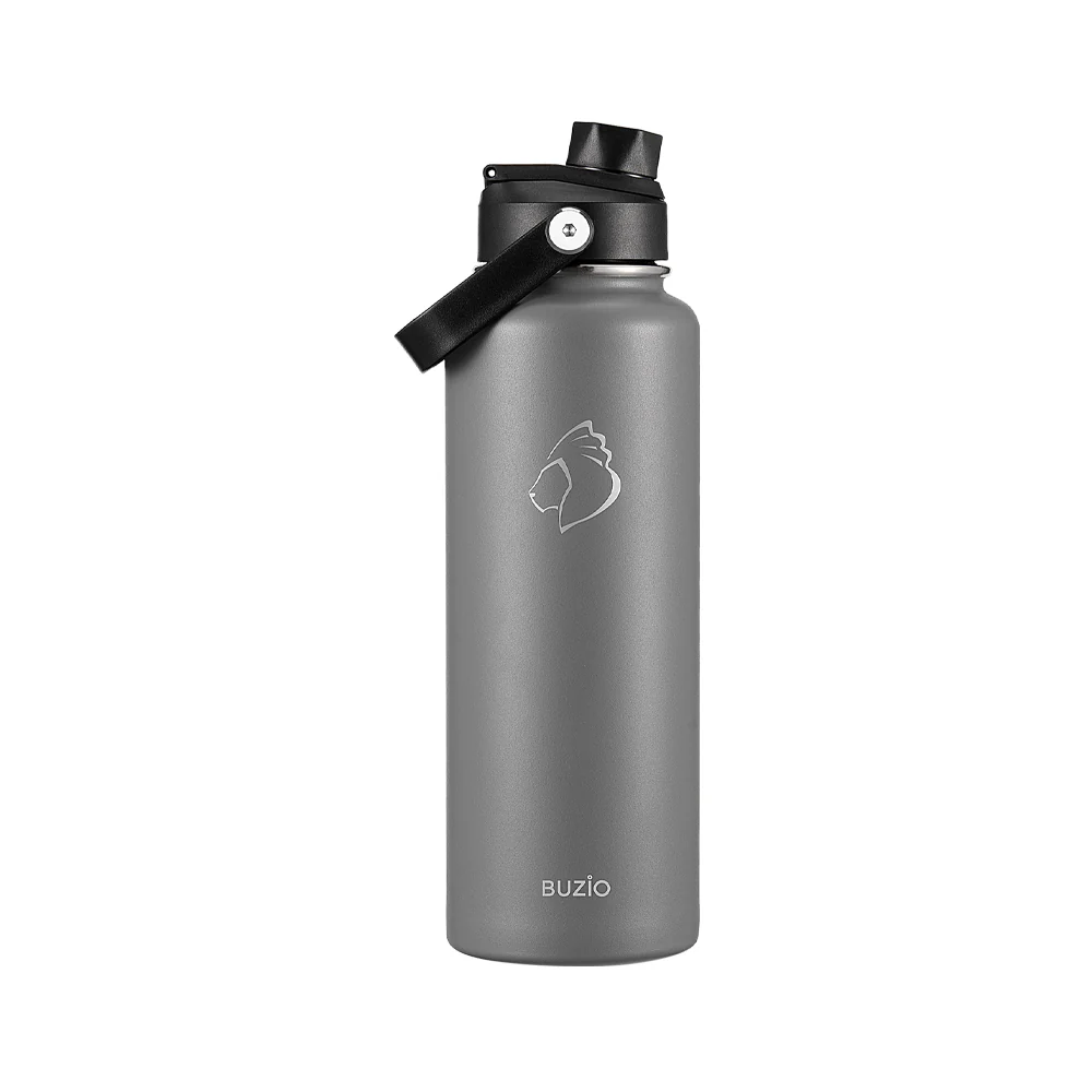Insulated Water Bottles with Straw Lid | 40oz | Graphite - Image 3