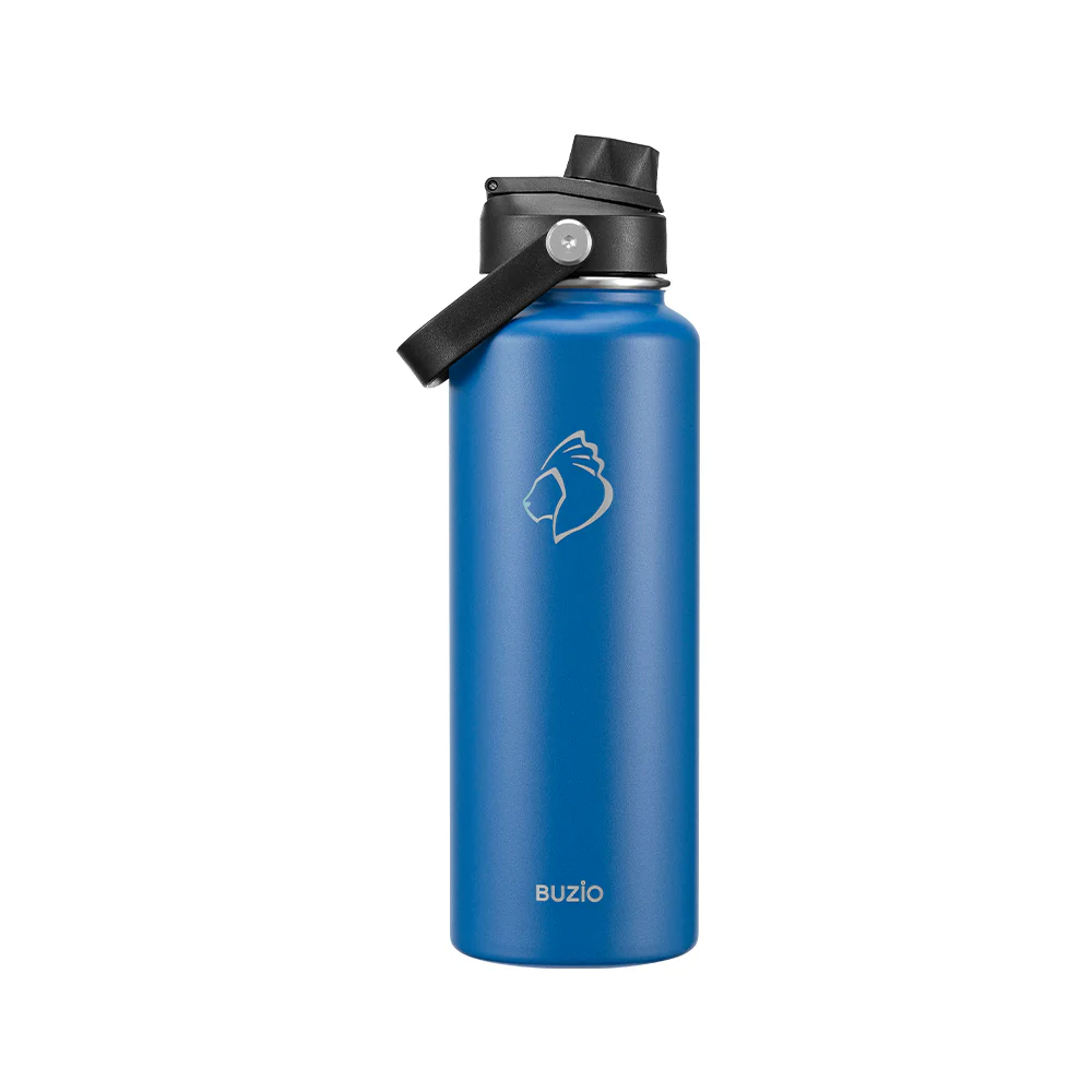 Insulated Water Bottle with Straw Lid | 40oz | Cobalt - Image 3