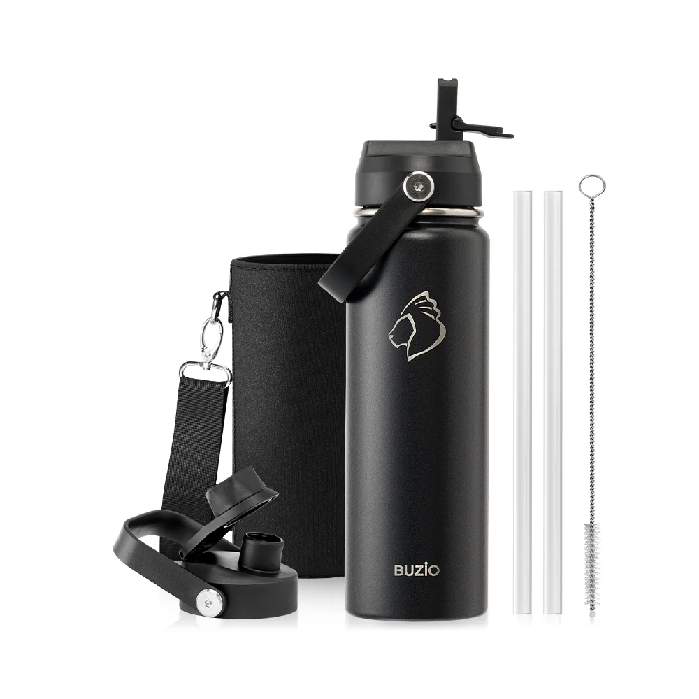 Insulated Water Bottles with 2 Lids | 24oz - 128oz - Image 35
