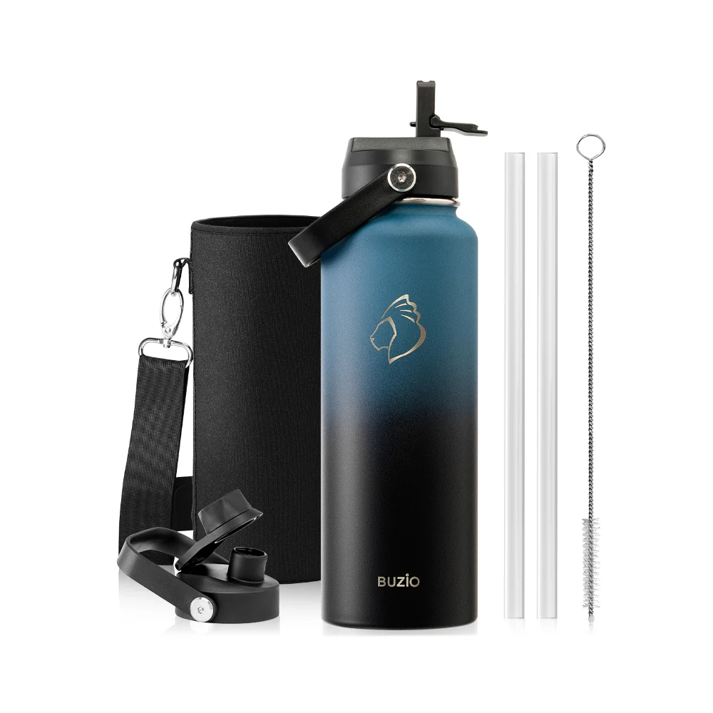 Duet Series Water Bottles with 2 Lids | 40oz - Image 14