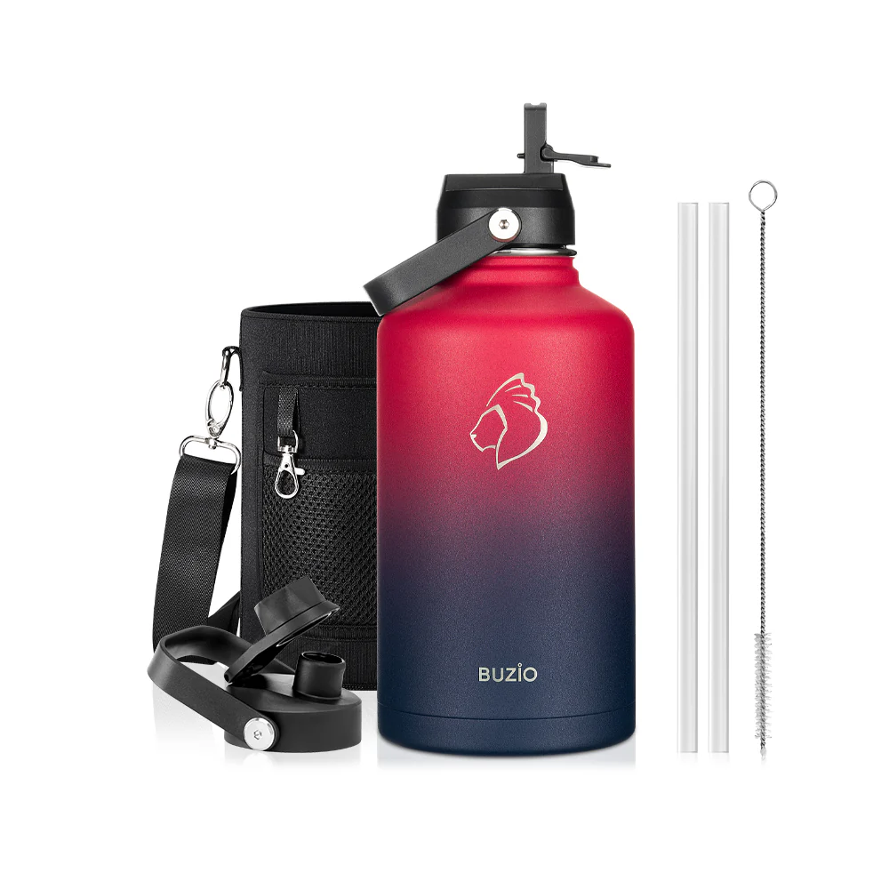 Insulated Water Bottles with 2 Lids | 24oz - 128oz - Image 82