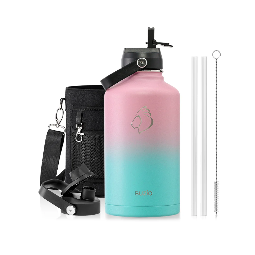 Insulated Water Bottles with 2 Lids | 24oz - 128oz - Image 94