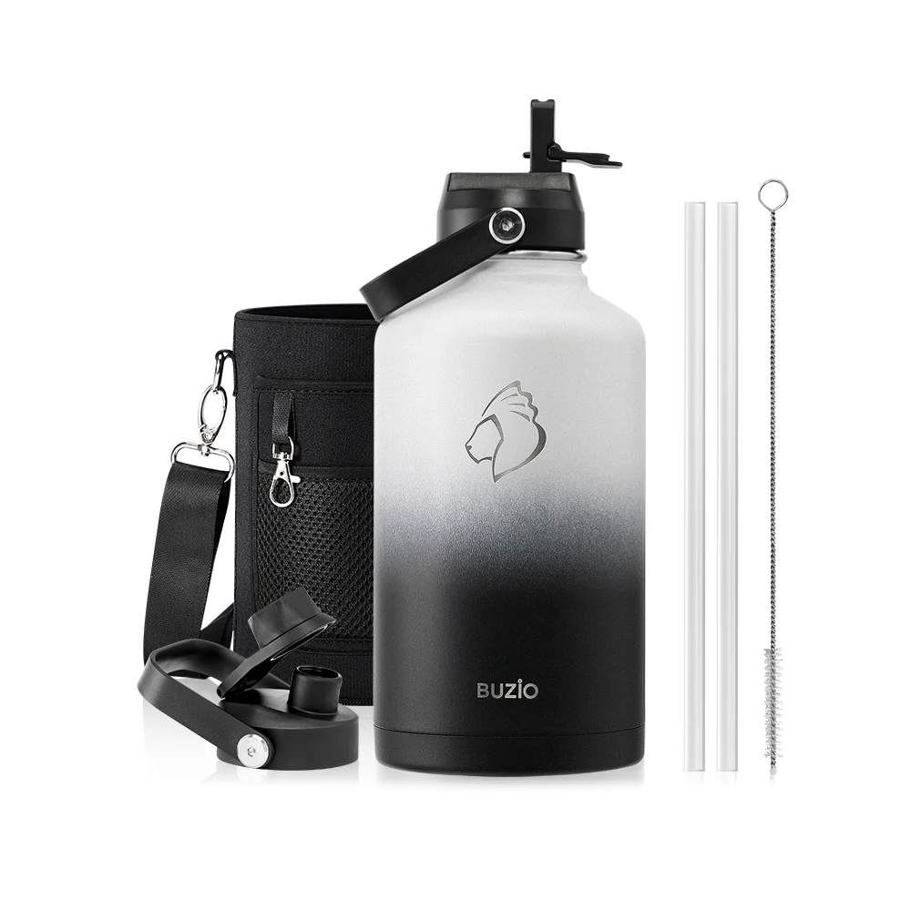 Insulated Water Bottles with 2 Lids | 24oz - 128oz - Image 80
