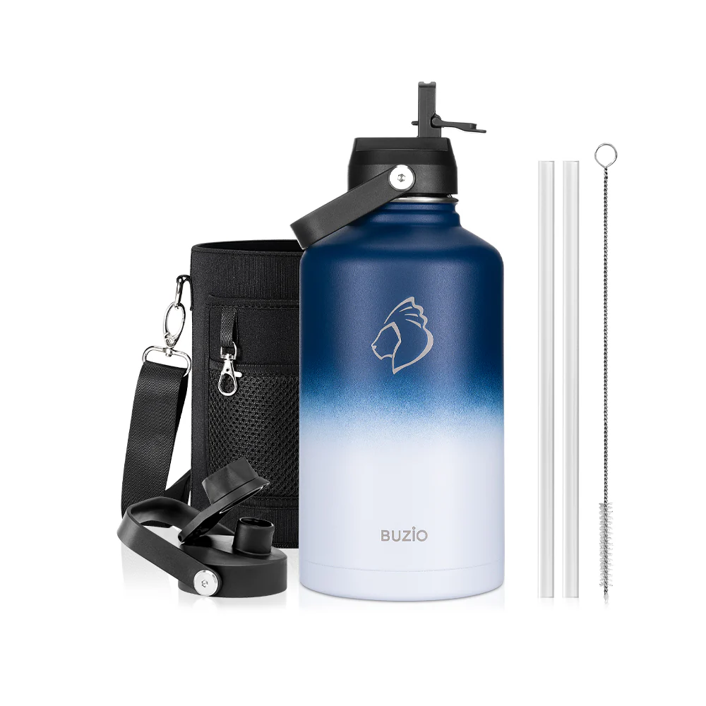 Insulated Water Bottles with 2 Lids | 24oz - 128oz - Image 93