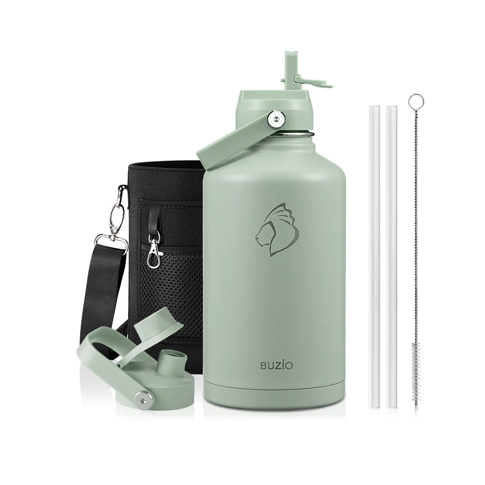 Insulated Water Bottles with 2 Lids | 24oz - 128oz - Image 86