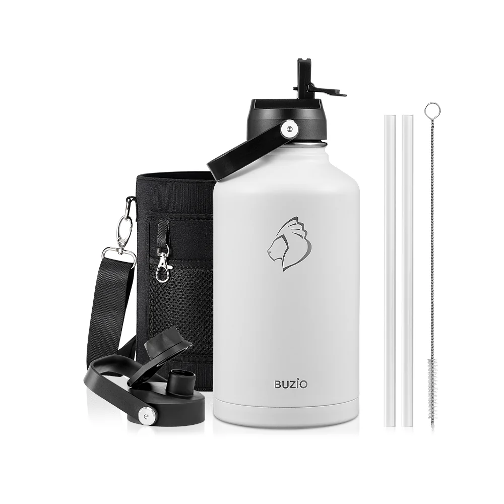 Insulated Water Bottles with 2 Lids | 24oz - 128oz - Image 88