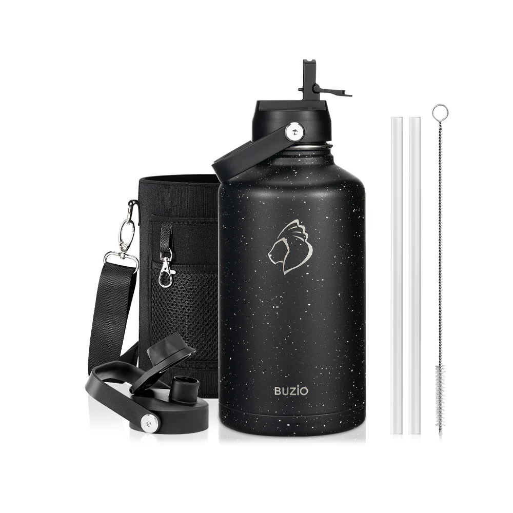 Insulated Water Bottles with 2 Lids | 24oz - 128oz - Image 91