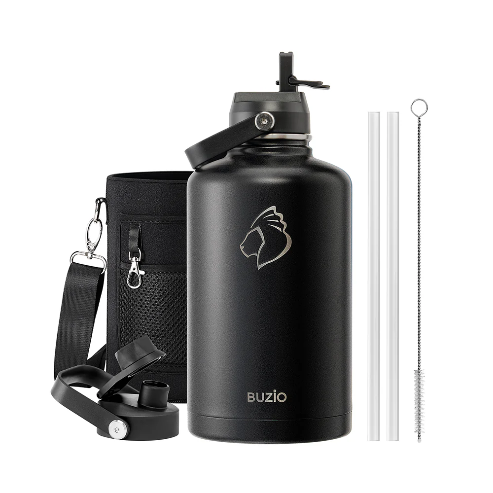 Insulated Water Bottles with 2 Lids | 24oz - 128oz - Image 104