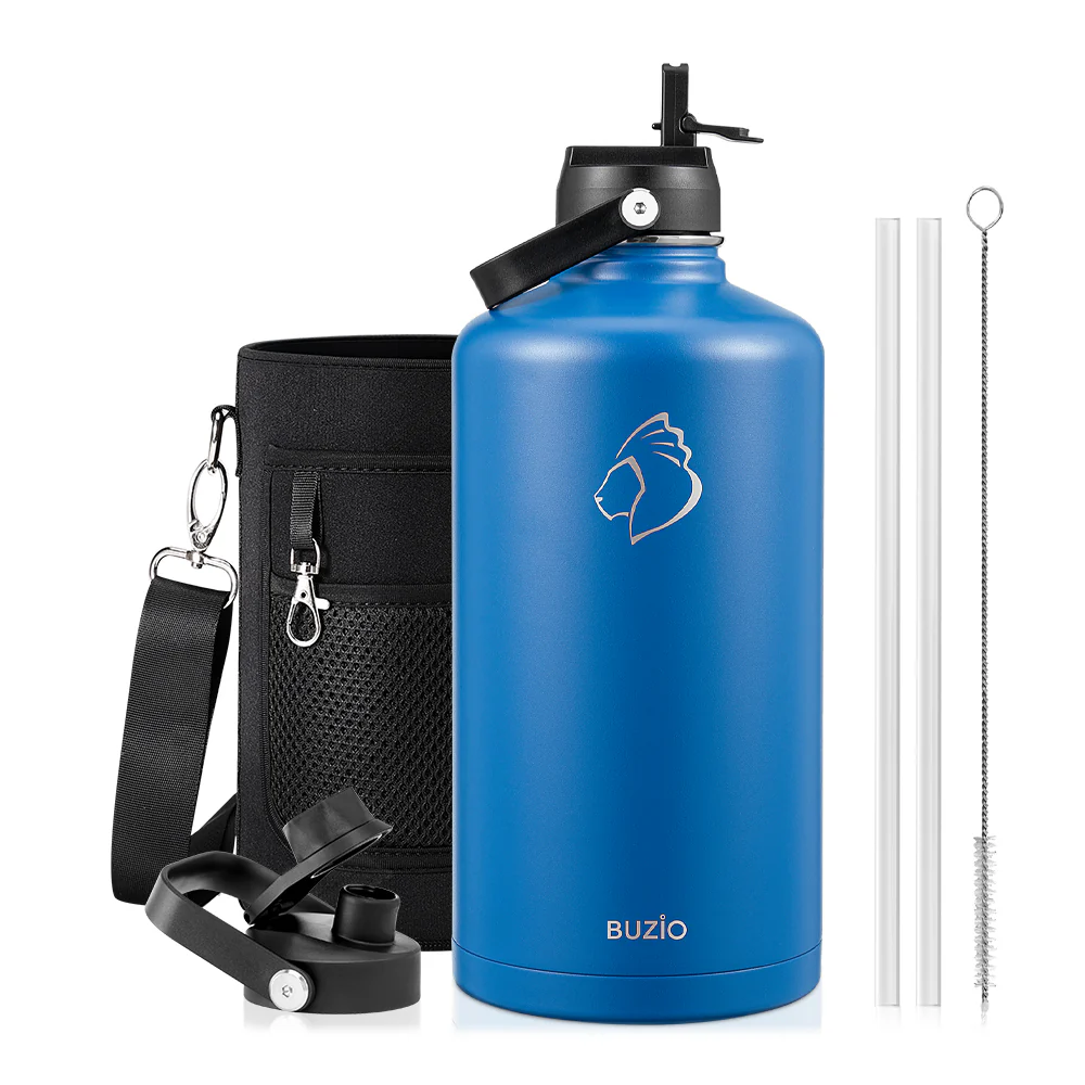 Insulated Water Bottles with 2 Lids | 24oz - 128oz - Image 119