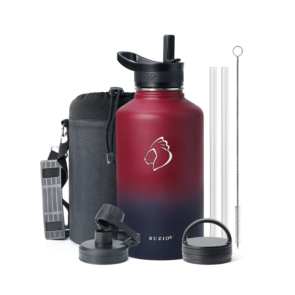 Trio Series Water Bottle with 3 Lids | 64oz - Image 12