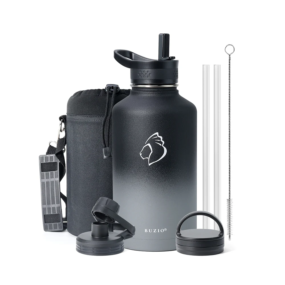 Trio Series Water Bottle with 3 Lids | 64oz - Image 9