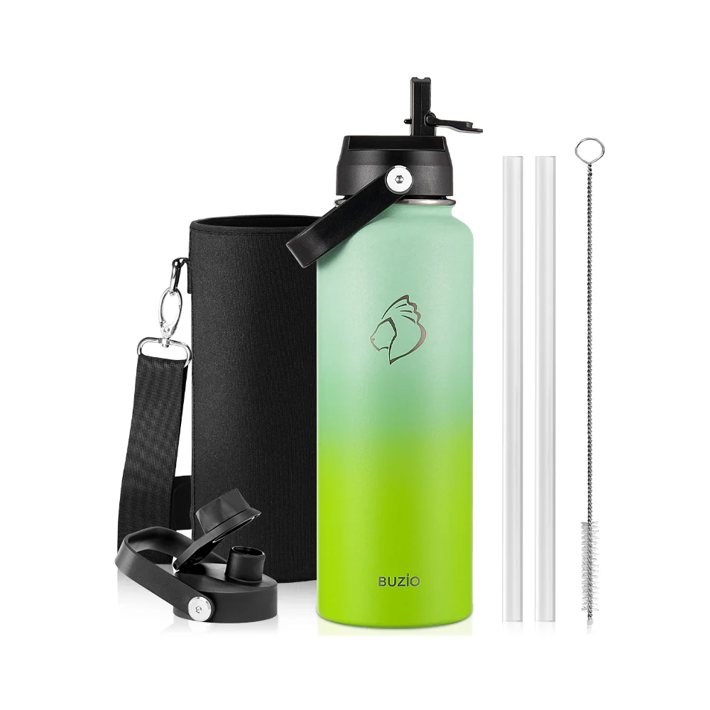 Insulated Water Bottles with 2 Lids | 24oz - 128oz - Image 16