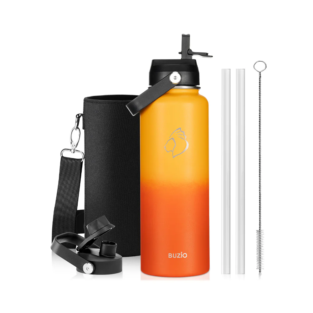 Insulated Water Bottles with 2 Lids | 24oz - 128oz - Image 17