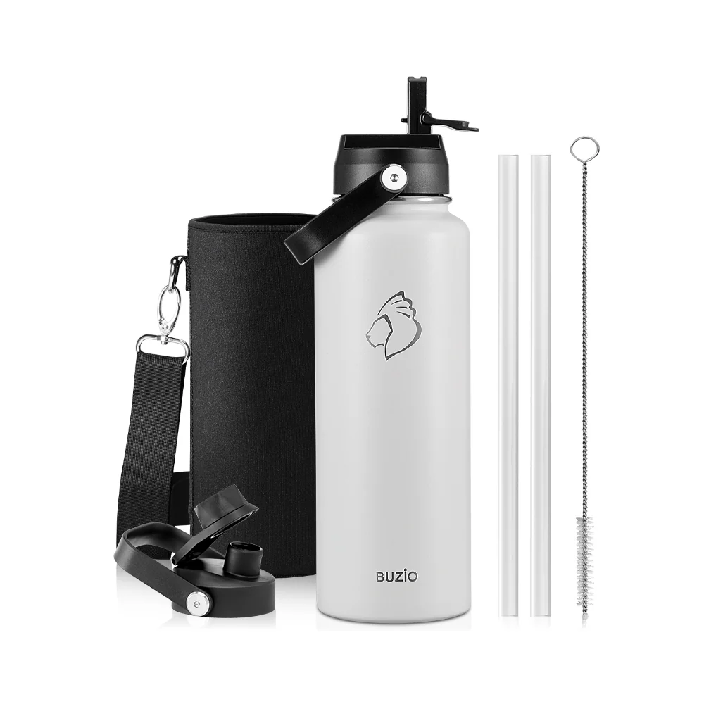 Insulated Water Bottles with 2 Lids | 24oz - 128oz - Image 21