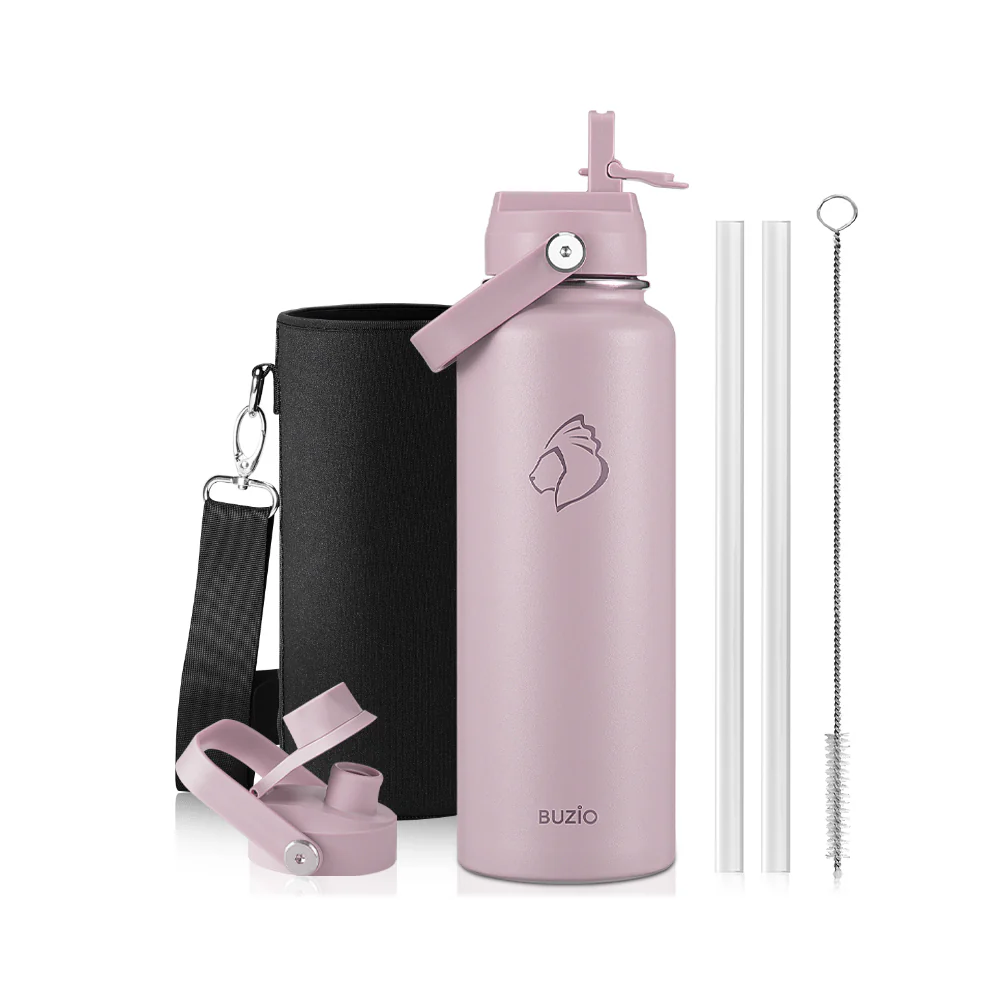 Insulated Water Bottles with 2 Lids | 24oz - 128oz - Image 18