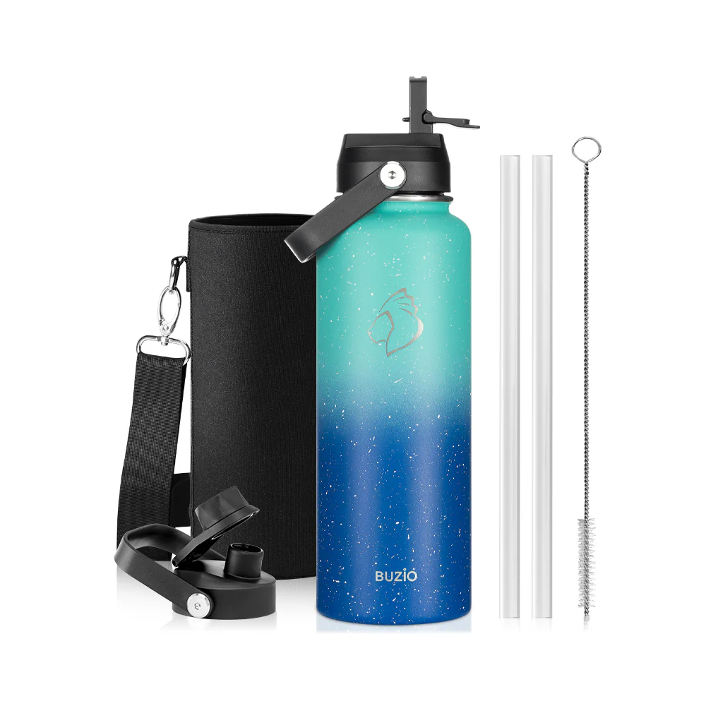 Insulated Water Bottles with 2 Lids | 24oz - 128oz - Image 25