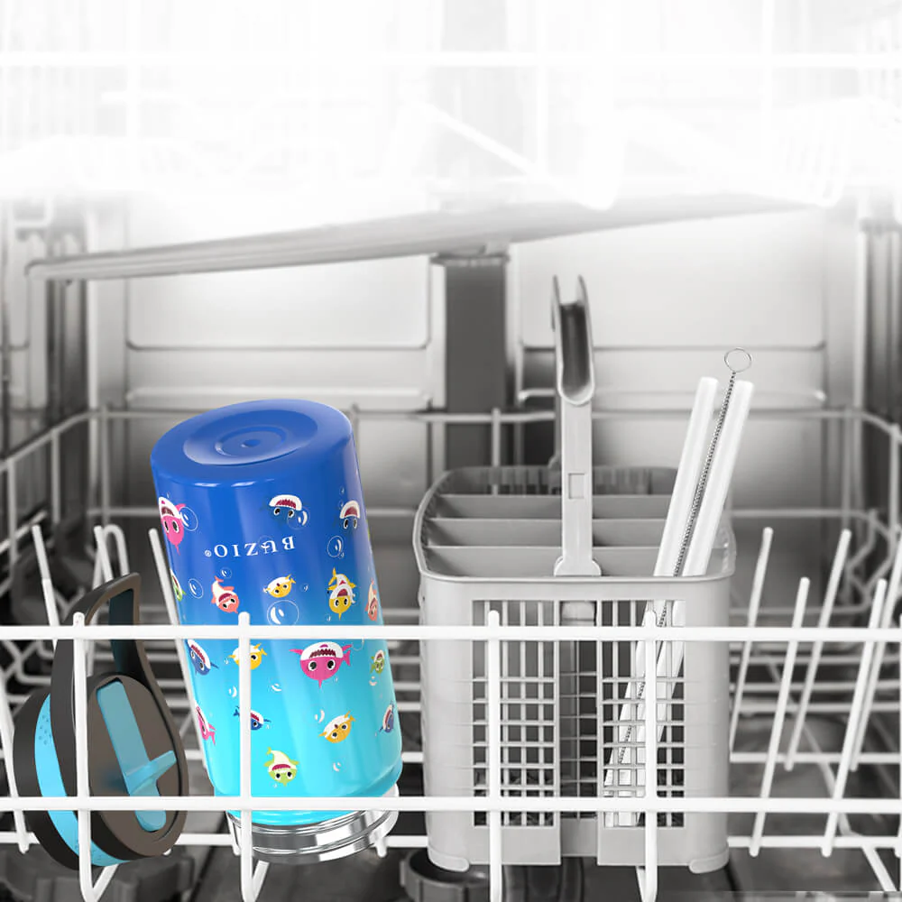 Insulated Water Bottle with Straw Lid for Kids | 14oz - Image 16