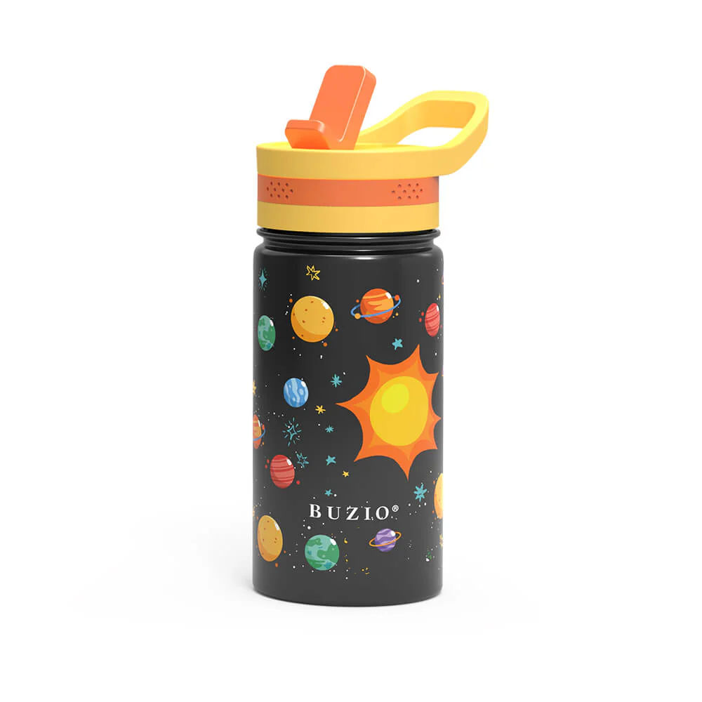 Insulated Water Bottle with Straw Lid for Kids | 14oz - Image 18