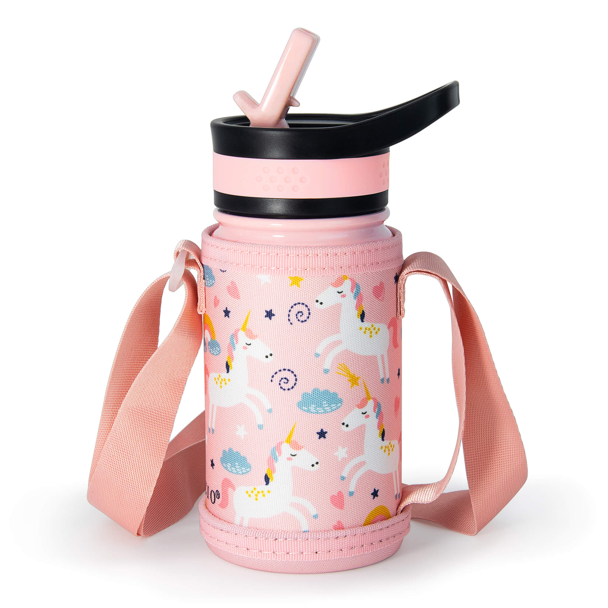 Insulated Water Bottle with Straw Lid for Kids | 14oz - Image 22