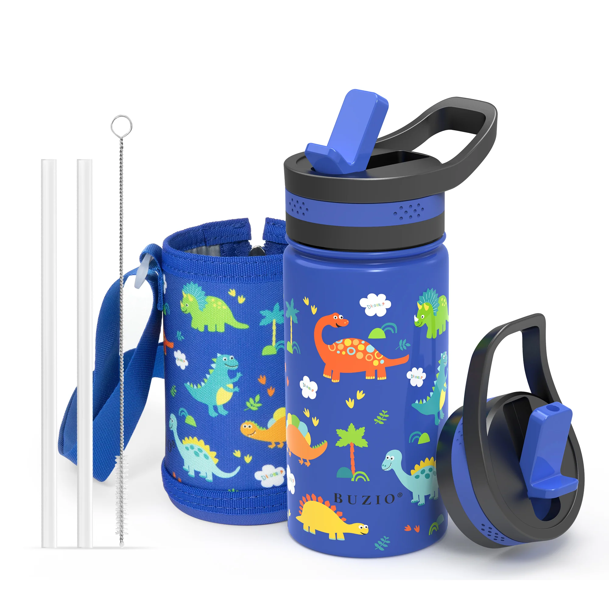 Insulated Water Bottle with Straw Lid for Kids | 14oz - Image 24