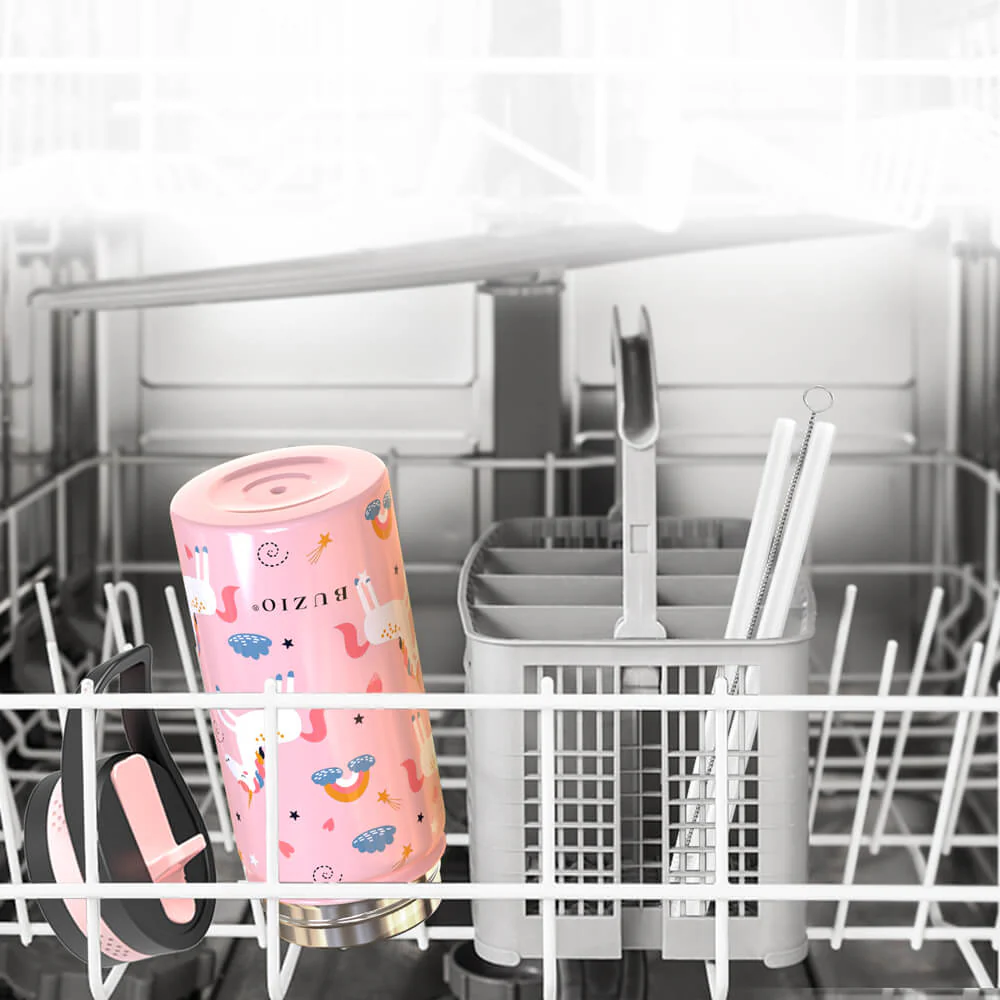 Insulated Water Bottle with Straw Lid for Kids | 14oz - Image 4