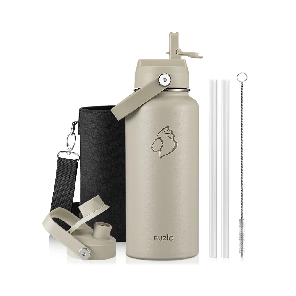 Insulated Water Bottles with 2 Lids | 24oz - 128oz - Image 66