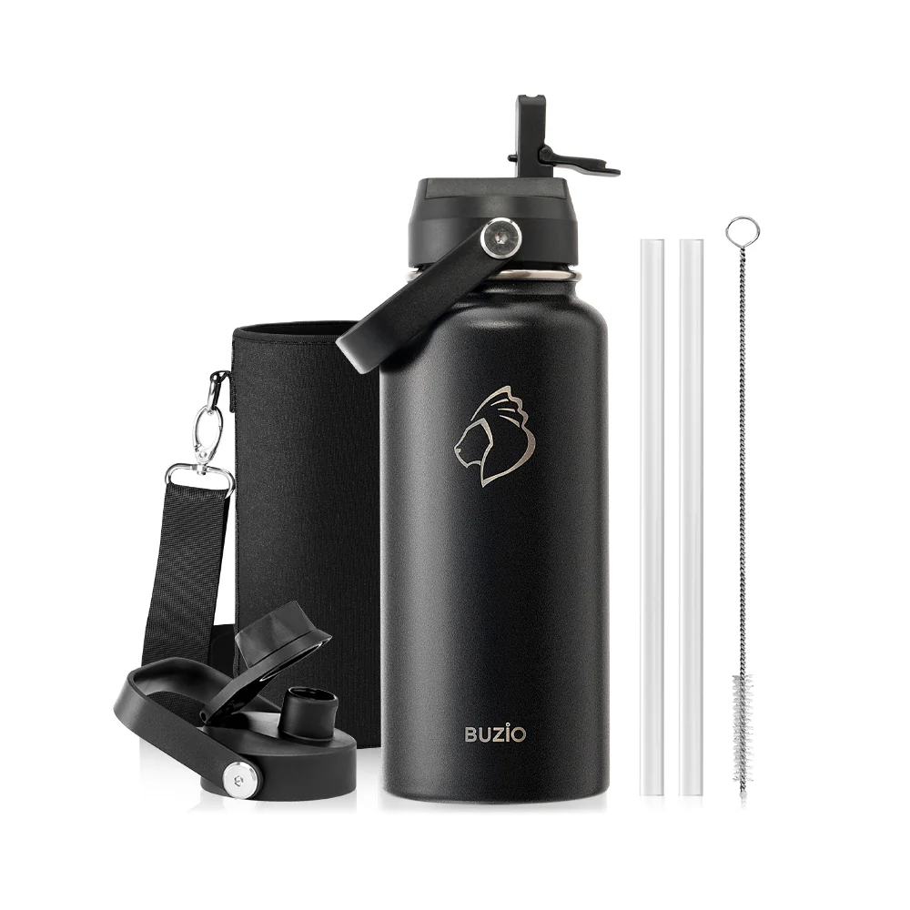 Insulated Water Bottles with 2 Lids | 24oz - 128oz - Image 58