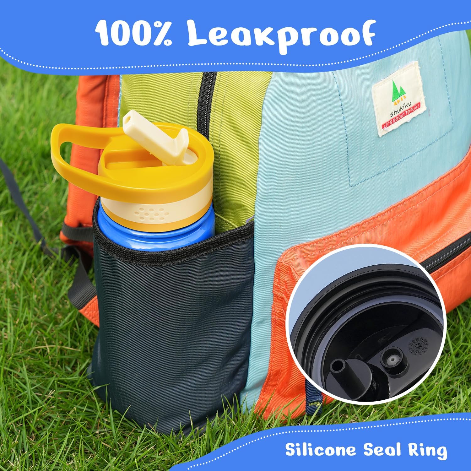 Kids Water Bottle with Straw Lid | 14oz - Image 19