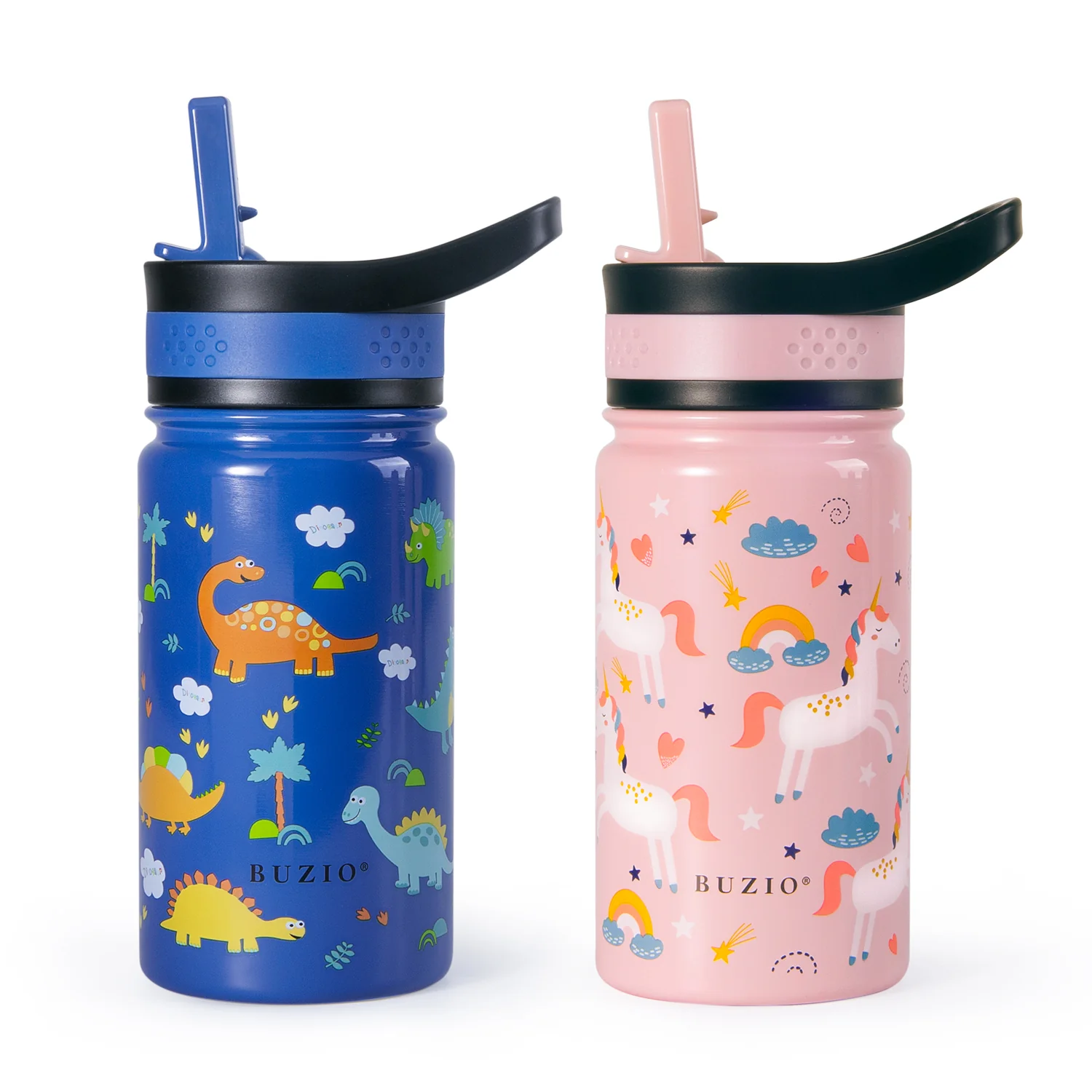 Kids Water Bottle with Straw Lid | 14oz - Image 23