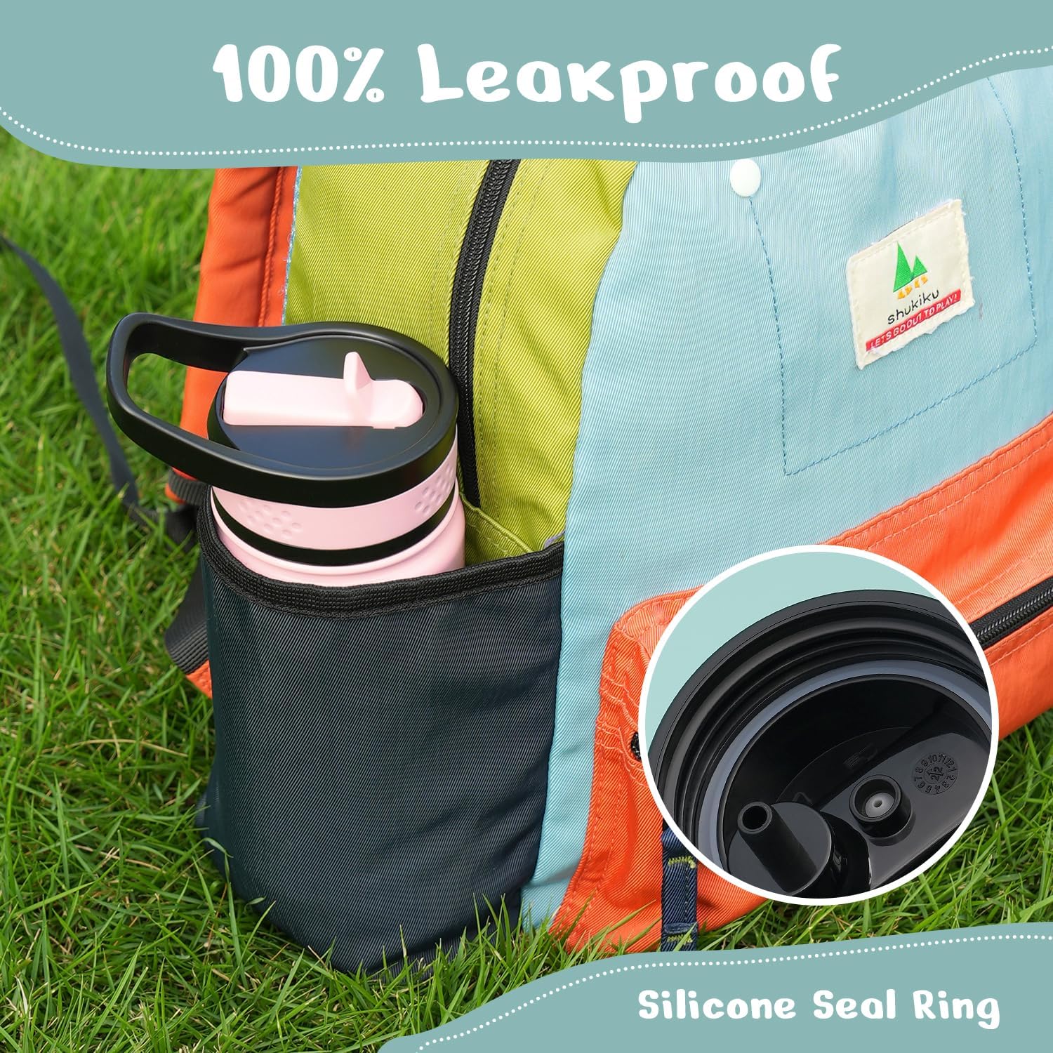 Kids Water Bottle with Straw Lid | 14oz - Image 7