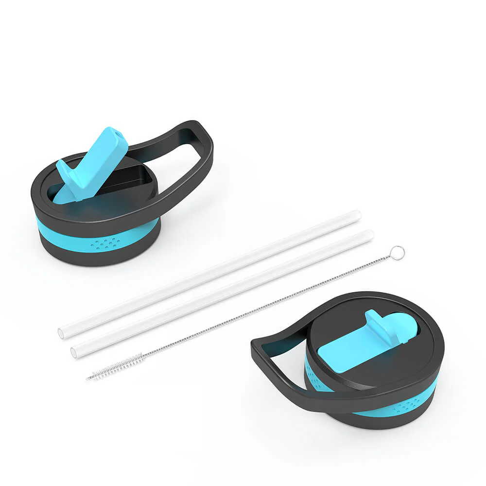Kids Water Bottle with Straw Lid | 14oz | Shark - Image 4