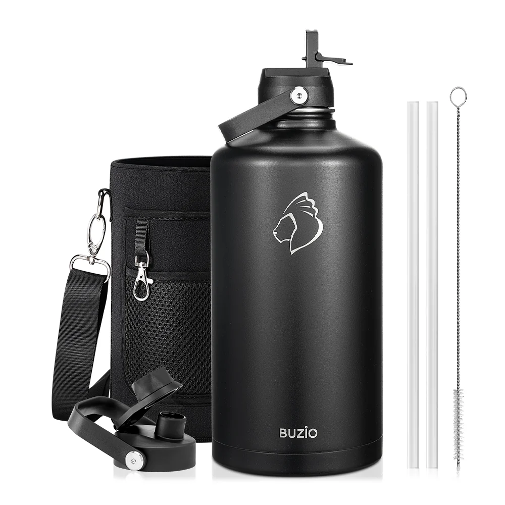 Insulated Water Bottles with 2 Lids | 24oz - 128oz - Image 113