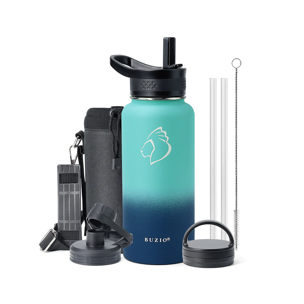 Trio Series Insulated Water Bottle with 3 Lids | 32oz - Image 8