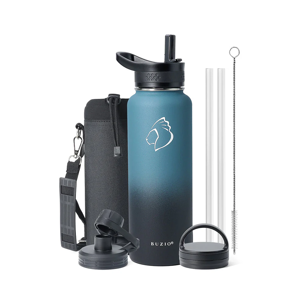 Trio Series Insulated Water Bottle with 3 Lids | 32oz - 64oz - Image 13