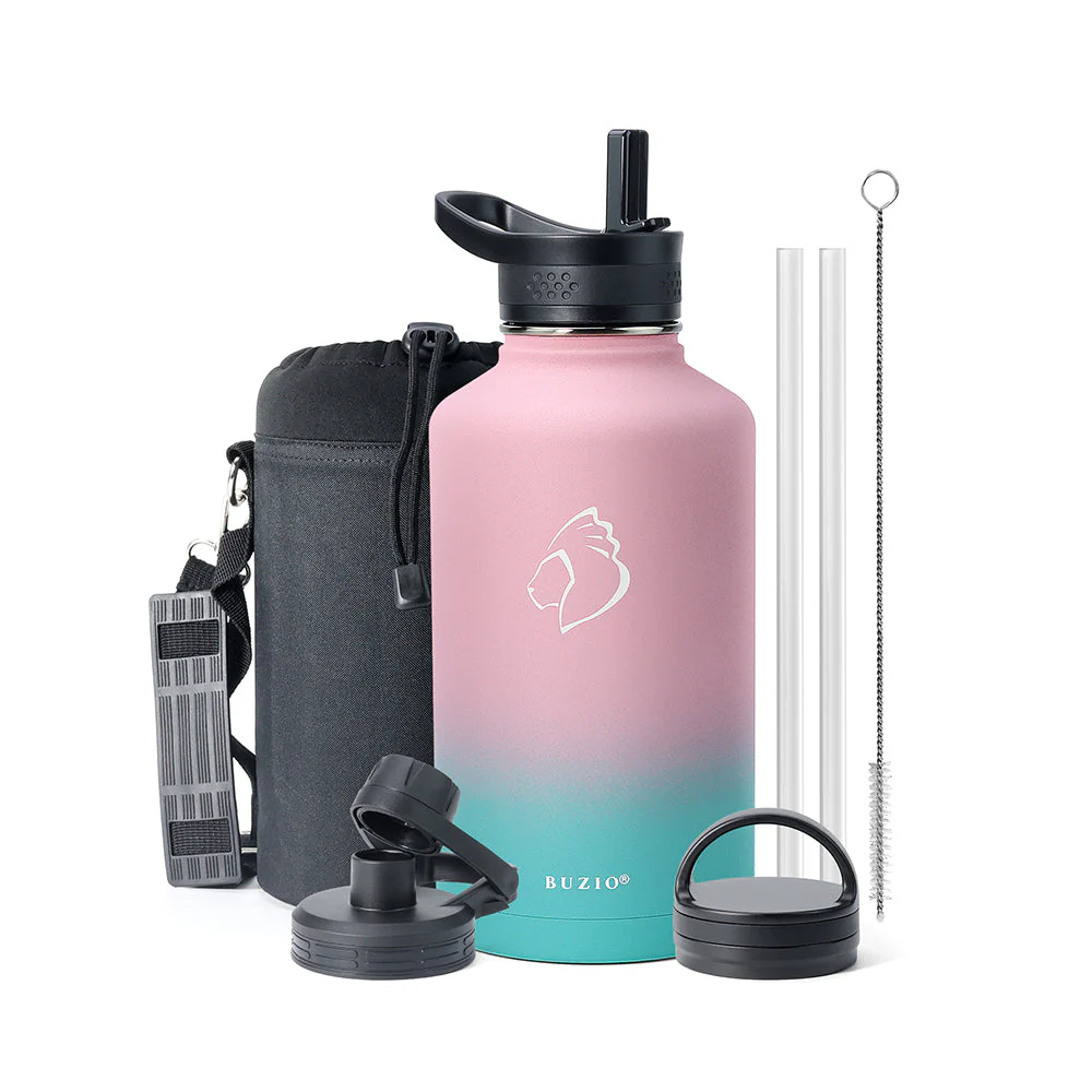 Trio Series Insulated Water Bottle with 3 Lids | 32oz - 64oz - Image 34