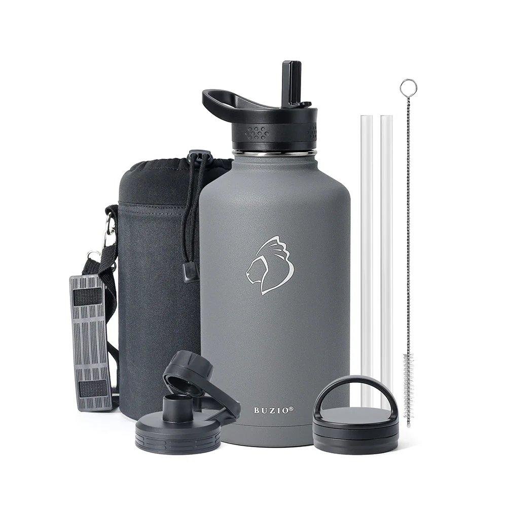 Trio Series Insulated Water Bottle with 3 Lids | 32oz - 64oz - Image 36